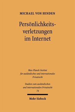 Persönlichkeitsverletzungen im Internet (eBook, PDF) - Hinden, Michael Von