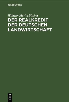Cover Der Realkredit der deutschen Landwirtschaft (eBook, PDF)