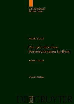 Die griechischen Personennamen in Rom (eBook, PDF) - Solin, Heikki