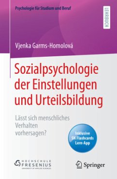 Sozialpsychologie der Einstellungen und Urteilsbildung, m. 1 Buch, m. 1 E-Book - Garms-Homolová, Vjenka