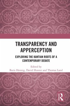 Transparency and Apperception (eBook, PDF)