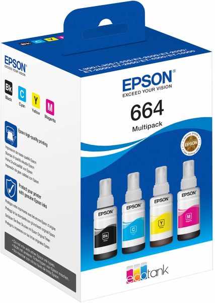 Epson EcoTank 4-colour Multipack T 664 T 6646 - Portofrei bei bücher.de  kaufen