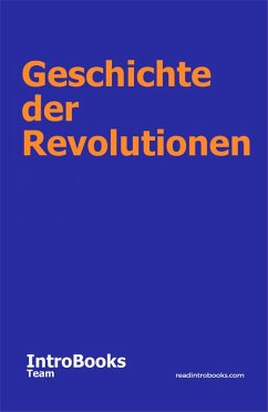 Cover Geschichte der Revolutionen (eBook, ePUB)