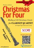 Clarinet Quartet Score "Christmas for four" Medley (fixed-layout eBook, ePUB)