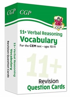 11+ CEM Revision Question Cards: Verbal Reasoning Vocabulary - Ages 10-11 - CGP Books