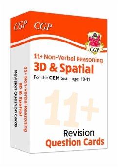 Cover 11+ CEM Revision Question Cards: Non-Verbal Reasoning 3D & Spatial - Ages 10-11
