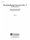 Brandenburg Concerto No. 3 for String Quartet: Conductor Score