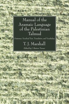 Manual of the Aramaic Language of the Palestinian Talmud (eBook, PDF)