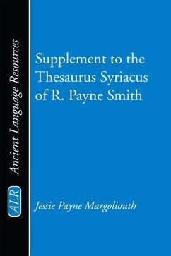 Cover Supplement to the Thesaurus Syriacus of R. Payne Smith (eBook, PDF)