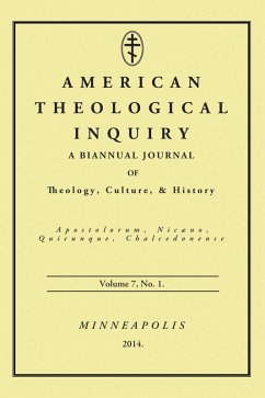 Cover American Theological Inquiry, Volume Seven, Issue One (eBook, PDF)