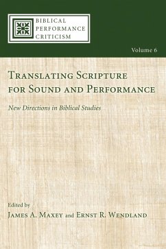 Translating Scripture for Sound and Performance (eBook, PDF)