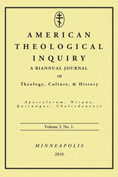 Cover American Theological Inquiry, Volume Three, Issue One (eBook, PDF)