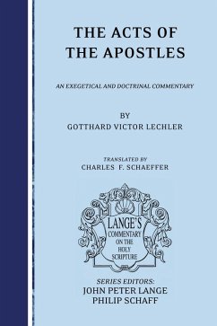 The Acts of the Apostles (eBook, PDF) - Lechler, Gotthard Victor
