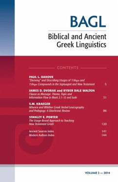 Cover Biblical and Ancient Greek Linguistics, Volume 3 (eBook, PDF)