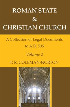 Roman State & Christian Church Volume 2 (eBook, PDF) - Coleman-Norton, P. R.