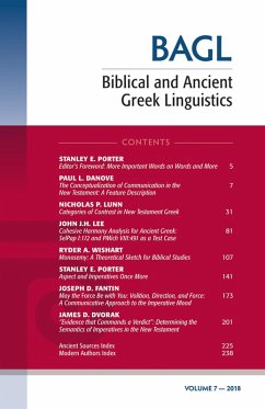 Cover Biblical and Ancient Greek Linguistics, Volume 7 (eBook, PDF)