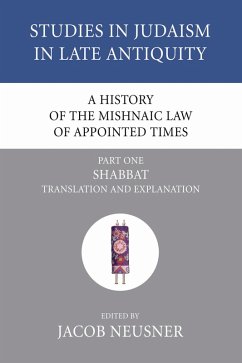 A History of the Mishnaic Law of Appointed Times, Part 1 (eBook, PDF)