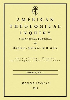 Cover American Theological Inquiry, Volume Eight, Issue One (eBook, PDF)