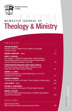 McMaster Journal of Theology and Ministry: Volume 19, 2017-2018 (eBook, PDF)