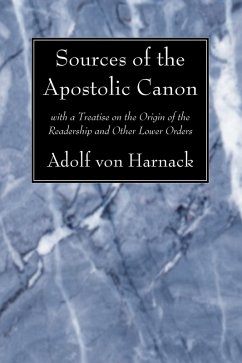 Sources of the Apostolic Canon (eBook, PDF)