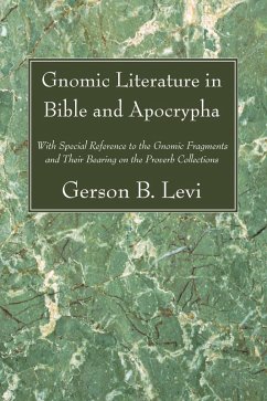 Cover Gnomic Literature in Bible and Apocrypha (eBook, PDF)