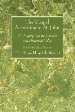 The Gospel According to St. John (eBook, PDF) - Wendt, Hans Hinrich