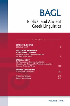 Cover Biblical and Ancient Greek Linguistics, Volume 5 (eBook, PDF)