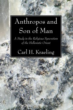 Anthropos and Son of Man (eBook, PDF)