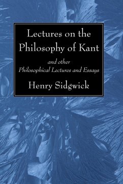 Lectures on the Philosophy of Kant (eBook, PDF)