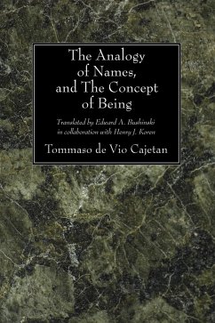 The Analogy of Names, and the Concept of Being (eBook, PDF)