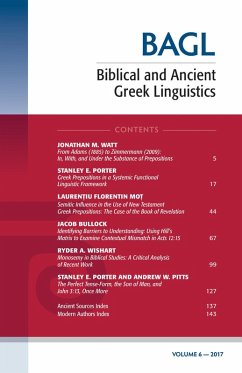Biblical and Ancient Greek Linguistics, Volume 6 (eBook, PDF)