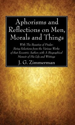 Cover Aphorisms and Reflections on Men, Morals and Things (eBook, PDF)