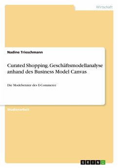 Curated Shopping. Geschäftsmodellanalyse anhand des Business Model Canvas
