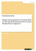 Mergers and Acquisitions in Germany. What Are the Specific Requirements For German Medium-Sized Companies?