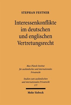Interessenkonflikte im deutschen und englischen Vertretungsrecht (eBook, PDF) - Festner, Stephan
