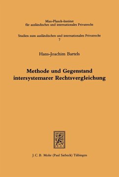 Methode und Gegenstand intersystemarer Rechtsvergleichung (eBook, PDF) - Bartels, Hans J.