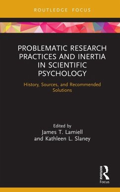 Problematic Research Practices and Inertia in Scientific Psychology (eBook, ePUB)