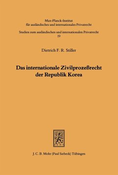 Cover Das internationale Zivilprozeßrecht der Republik Korea (eBook, PDF)