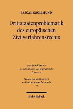 Cover Drittstaatenproblematik des europäischen Zivilverfahrensrechts (eBook, PDF)