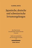 Japanische, deutsche und schweizerische Irrtumsregelungen (eBook, PDF)
