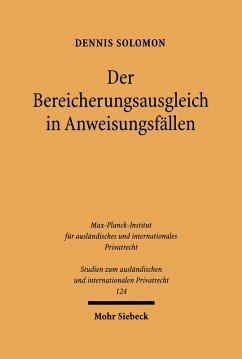 Cover Der Bereicherungsausgleich in Anweisungsfällen (eBook, PDF)