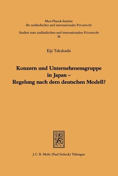 Konzern und Unternehmensgruppe in Japan - Regelung nach dem deutschen Modell? (eBook, PDF) - Takahashi, Eiji
