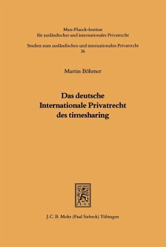 Cover Das deutsche Internationale Privatrecht des Timesharing (eBook, PDF)