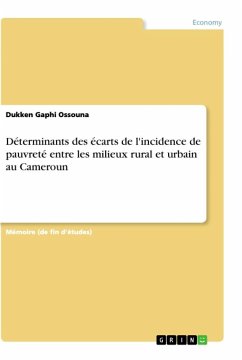 Déterminants des écarts de l'incidence de pauvreté entre les milieux rural et urbain au Cameroun
