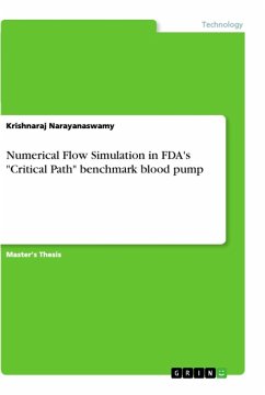 Numerical Flow Simulation in FDA's "Critical Path" benchmark blood pump