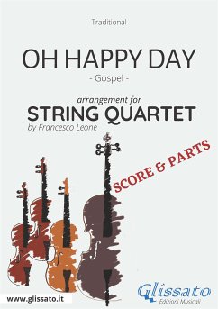Oh Happy Day - String Quartet score & parts (fixed-layout eBook, ePUB) - Leone, Francesco; traditional