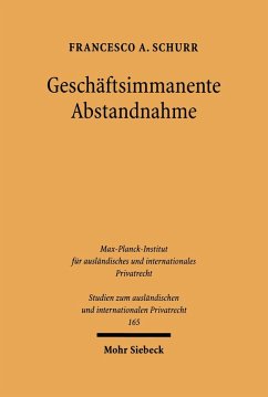 Geschäftsimmanente Abstandnahme (eBook, PDF) - Schurr, Francesco A.