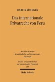 Das internationale Privatrecht von Peru (eBook, PDF)