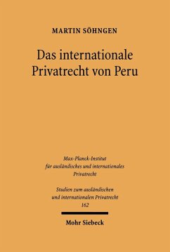 Das internationale Privatrecht von Peru (eBook, PDF) - Söhngen, Martin