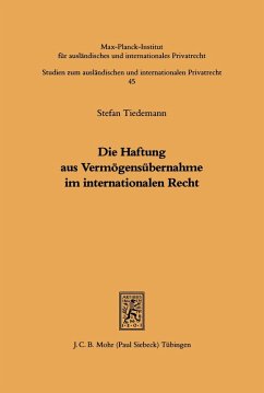 Die Haftung aus Vermögensübernahme im internationalen Recht (eBook, PDF) - Tiedemann, Stefan